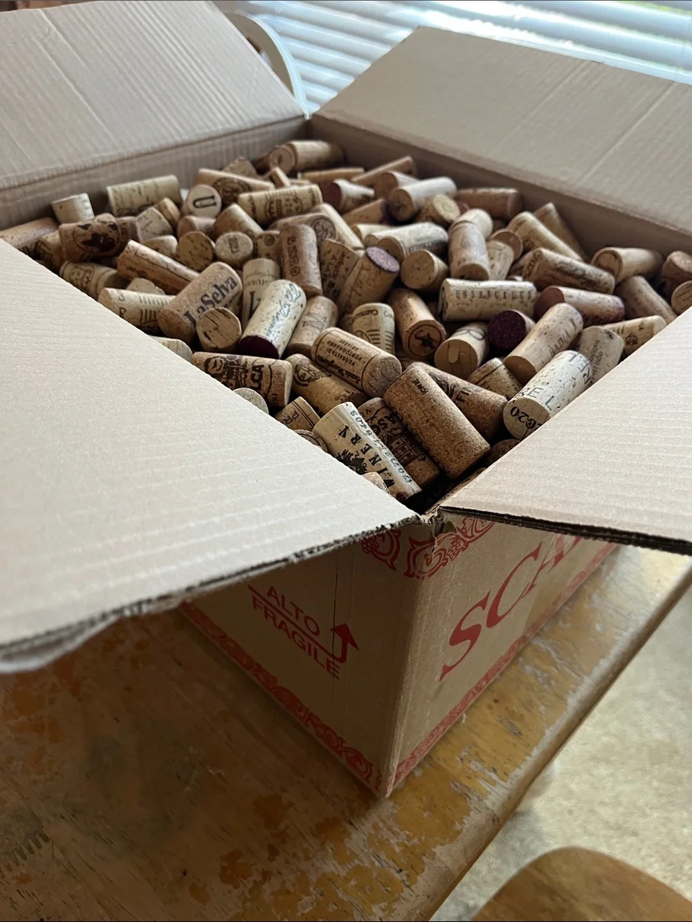 Big lot of used wine corks - 700 pieces!